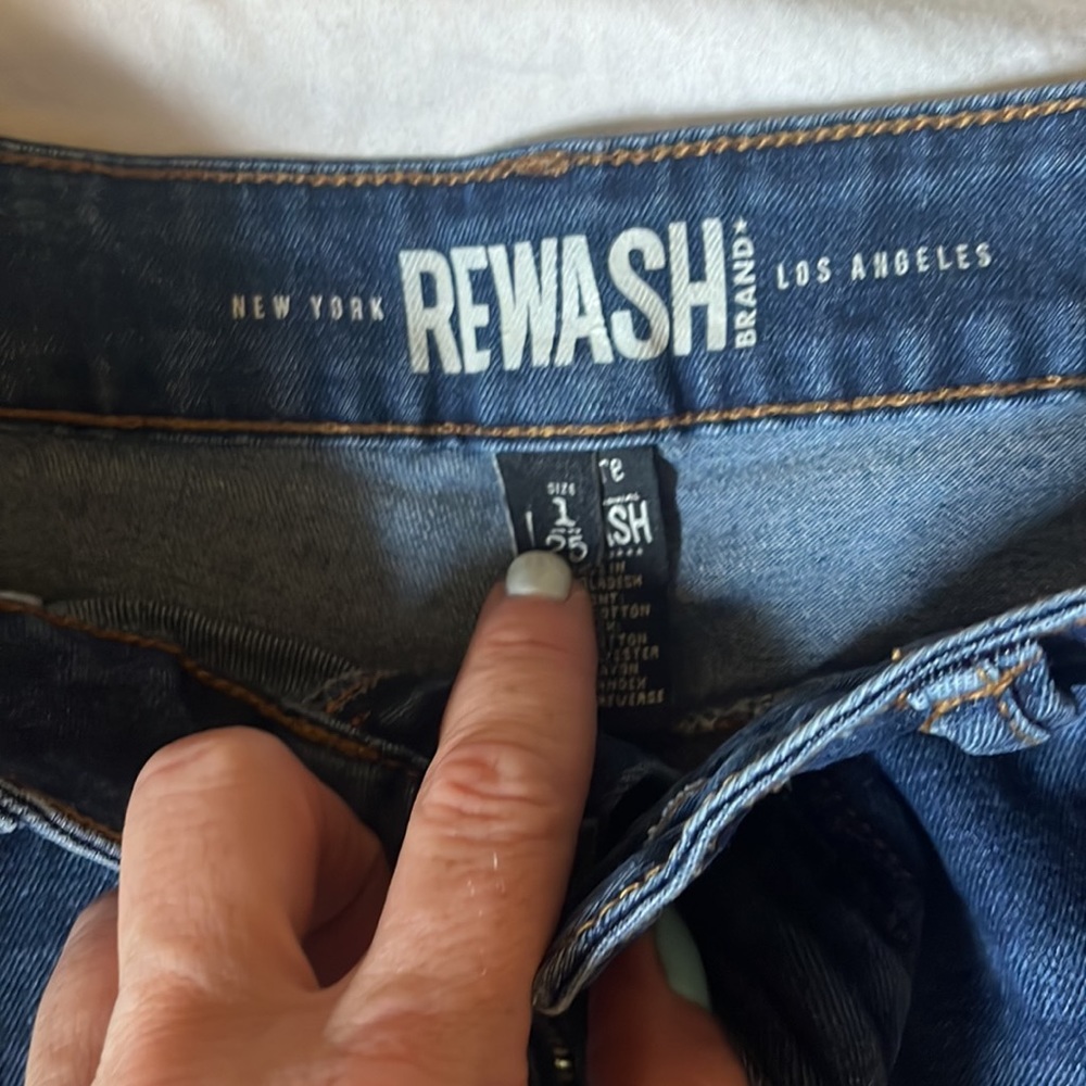 High Rise Jean Shorts - Picture 2 of 4